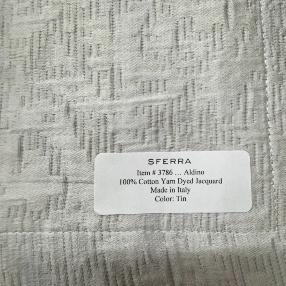 Sferra Aldino Boudoir Sham Flange #3786 12x16 Brand New w/tag Italy Color: Tin